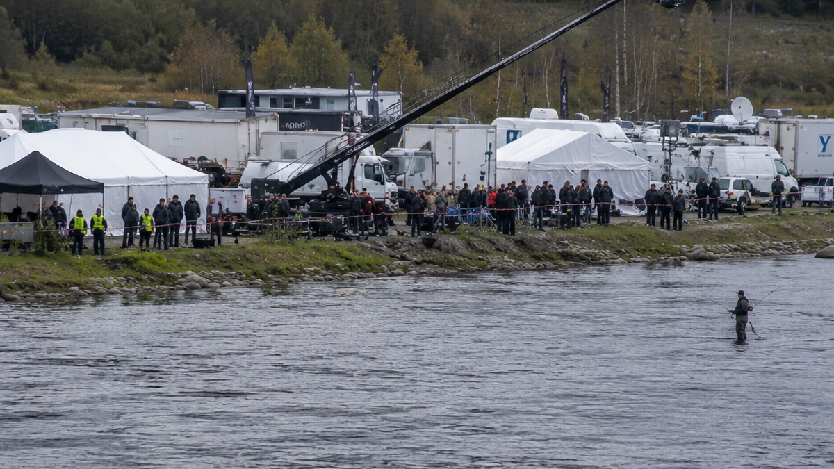 Bård Tufte Johansen og Lars Lenth bruker stuntfisk i ny TV-serie
